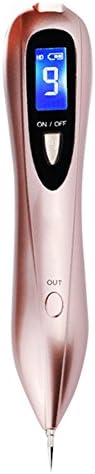 Spot Eraser Pro 9-level Freckle Removal Pen, Mole Remover Pen for Skin Tag Freckles Wireless Charging Dark Spot Skin Pigmentation with Replaceable Needles (Gold)