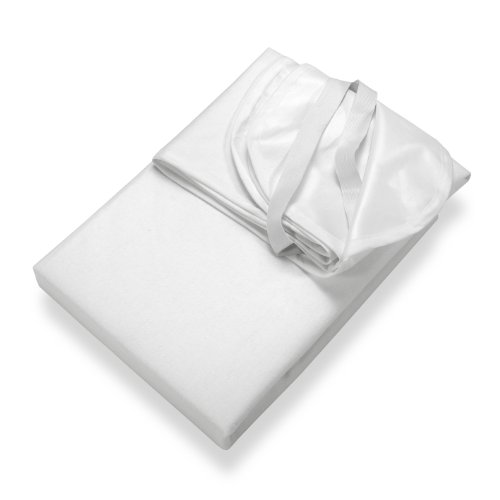 SETEX Wasserdichter Molton Matratzenschutz, 90 x 200 cm, 100 % Baumwolle, Generation, Weiß, 14PE090200001002