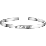 Soufeel Personalisierte Damen Armreif Armband mit Gravur 925 Sterling Silber