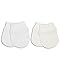 The Essential One - 2 Pack Cotton Scatchmittens - Unisex - Cream White - One Size - ESS152