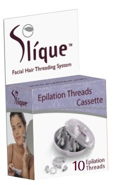 10 Thread Cassette for Slique Eyebrow Facial and Body Hair Threading Remover
