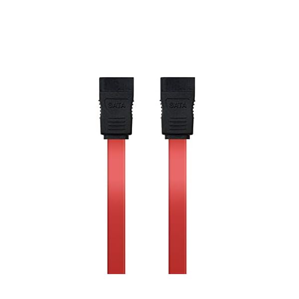 NanoCable 10.18.0101-OEM - Cable SATA Datos para Disco Duro o Dispositivos con conexión SATA, Rojo, 0.5mts, OEM - Image 3