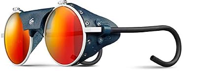 Julbo Vermont Lunettes de Soleil Homme, Blanc/Coques Bleu