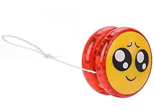 IndusBay Yo Yo Ball / Smily Yoyo Ball for Girls Boys Yo-yo with Flashing led Glow Light | Emoji YoYo Emoticon Light Up Party Classic Return Gift Toy Children Games Kid Boys Girls 1 Piece , Multicolor