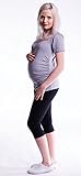 Mija – Oasi – Gute Qualität Umstandsleggings für Schwangere Capri 3/4 Leggings / Hose 3082 - 2
