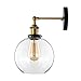 Produktbild Alvndarling Wandleuchte Retro Industrie Wind Wandleuchte Beleuchtung Kugel transparent Glas Lampenschirm E27 Lampenkopf dekorative Wandleuchte