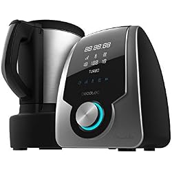 Cecotec Robot de Cuisine Multifonctions Mambo Silver. 3.3 L, Température jusqu'à 120ºC avec Sélection Degré par Degré, 10 Vitesses + Turbo, Programmable jusqu'à 12heures, Livre de recettes, 1700W.