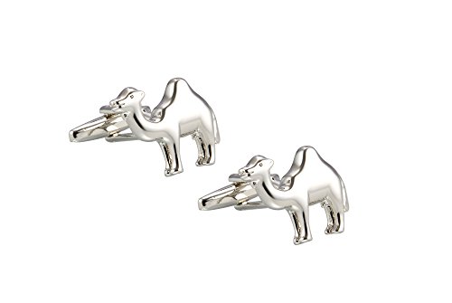 KnighthoodSilver Plated Silver Camel Cufflinks For Men