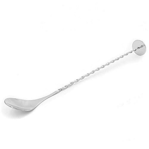 LIKECAR 10-Zoll-Edelstahl Löffel Mixen von Cocktails Stahl Edelstahl Verdrehte Neck Bar Cocktail Löffel Zum Umrühren - 3