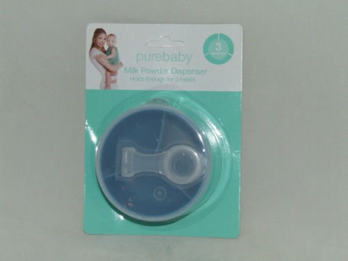 MILK POWDER DISPENSER IN BLUE HOLDS 3 FEEDS NEW SEALED
