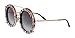 Produktbild Ray-Ban Damen Sonnenbrille 0DG2198, Schwarz (Pink Gold/Black Print Rose), 63