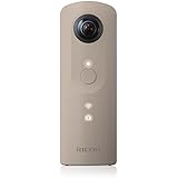 Ricoh Theta SC beige 360 Grad Vollsphärenkamera (2x 12 MP, Full-HD-Video, 8GB interner Speicher, lichtstarkes Objektiv F 2.0)
