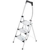 Hailo 4303-301 LivingStep Comfort Plus - Escalera plegable con 3 peldaños
