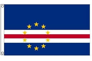 Stormflag Drapeau Cap Vert 90x150cm Drapeau Cap-Verdien 3x5ft Polyester 90g avec œillets et Double couture