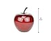 Produktbild Pottery Pots Apple Glazed Red, Größe XS, Ø 145 mm, H 170 mm, handgefertigter Deko-Apfel, rot glasiert, Robustes Fiberglas, dunkelrot glänzend, Innen & Außen-Deko, witterungsbeständig, Früchte-Deko