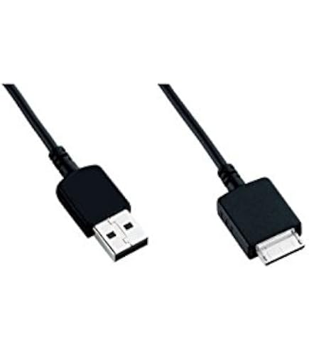 DragonTrading® Câble USB De Charge Et Synchronisation Pour Sony Walkman NWZ-F805B, NWZ-E574B, NWZ-E473KB, NWZ-E474G, NWZ-E464R – Compatible Séries A/S/E/X