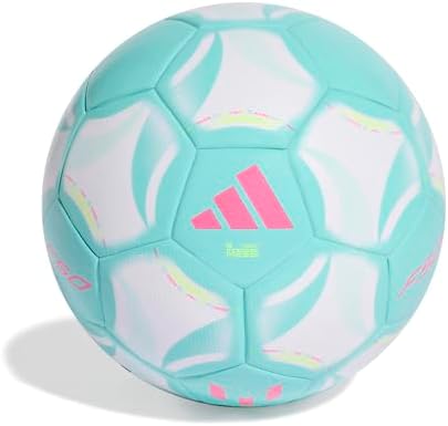adidas Mixte MESSI LEAGUE BALL, white/flash aqua/halo mint/lucid pink, 4
