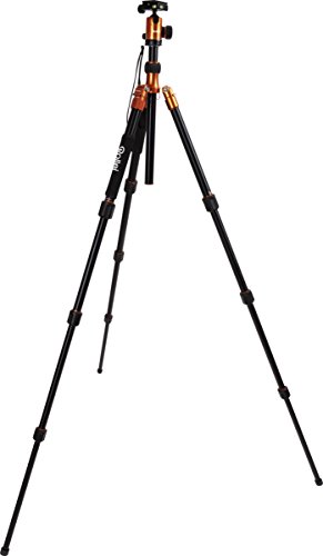 Rollei C5i - Tripode con Función de Monopod, Arca Swiss compatible, Naranja