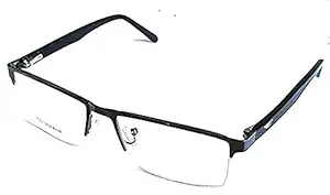 Eyewear World Blue Cut Bifocal Reading glasses For Men (Non-Anti Glare, Anti glare, Blue Cut)1.00 1.25 1.50 1.75 2.00 2.25 3.00 Black Half Rim (Distance Plano/Reading + 1.00, Anti Glare Bifocal)