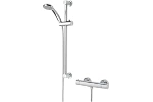 Bristan Frenzy Chrome Thermostatic Fast Easy Fit Bar Shower Valve (150 mm centres) with 3 Mode Kit (FZ SHXMMCTFF C)