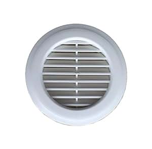 Lüftungsgitter, Abluftgitter, Fertiggarage, Garage, rund, 90-125 mm