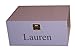 Personalised Large Lavender Wooden Keepsake or Memory Boxes with Silver Lettering - Christening, Naming Ceremony, Baptism Gift for Babies or her