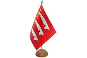 FlagSuperstore© Essex Desk Flag & Wooden Base 9" x 6" - British County