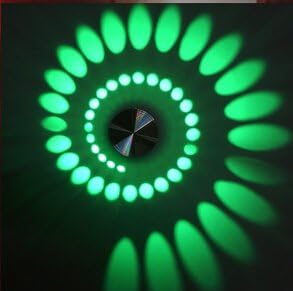 Wasinon AC85v ~ 265v ,3W Artistic Modern Led Wall Light with Scattering Light Design Whirlpool Shadow Stretching ——gree