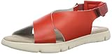 Piel lisa satinada CAMPER Mira Sandal Kids, Sandalias con Correa de Tobillo para Niñas, Rojo (Medium Red 610), 35 EU