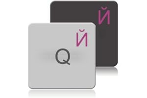 HOOPOMANIA Clavier Russe [Rose - 14x14mm] Autocollant Clavier Russe Macbook claviers