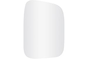 SENZEAL Cristal del Espejo Derecho Lado del Pasajero Calefactado con Placa de Soporte para VW Transporter T5 Multivan T5 2003-2009 Caddy 3 2004-2015 (Derecho)