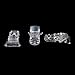 Resin Pacifier Holder Badge Dummy Clips Crafting Supplies 39 x 16mm Pack of 10 Clear