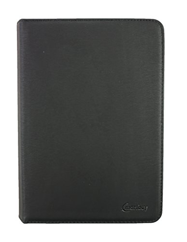 Emartbuy® Hisense Sero 8 Pro Tablet 8 Zoll Universal ( 7 – 8 Zoll ) Schwarz Premium PU Leder Multi Angle Executive Folio Wallet Case Cover Tan Interior mit Kartensteckplätze + Schwarz Eingabestift - 2