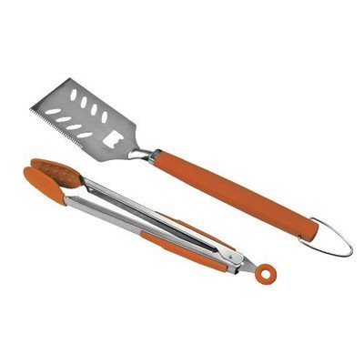 Preisvergleich Produktbild Napoleon 2-teiliges TravelQ Edelstahl Grillbesteck orange