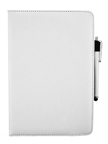 Emartbuy® Jumper EZpad 4s 10.1 Zoll Tablet PC Universal ( 9 – 10 Zoll ) Weiß Premium PU Leder 360 Grad rotierende Stand Folio Geldbörse Tasche Hülle + Weiß Eingabestift - 2