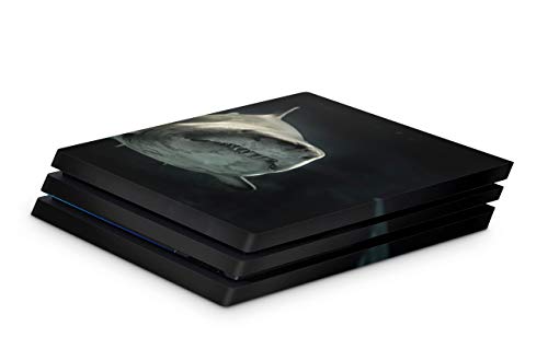Preisvergleich Produktbild Sony Playstation 4 PRO Aufkleber Skin PS4 Designfolie - Shark