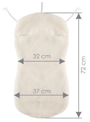ByBoom® – Baby Lammfellauflage, Universal für Babyschale, Autokindersitz, z.B. für Maxi-Cosi, Römer, für Babybett, Kinderwagen o. Buggy; 100% MERINOWOLLE - 4