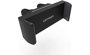 Lamicall Supporto Cellulare Auto, Universale Supporto Telefono : Rotazione 360 Gradi Supporto per Phone XS Max XR X 8 7 6 Plus, Huawei, Samsung S8 S7, Google, Huawei, Altri Smartphones - Nero