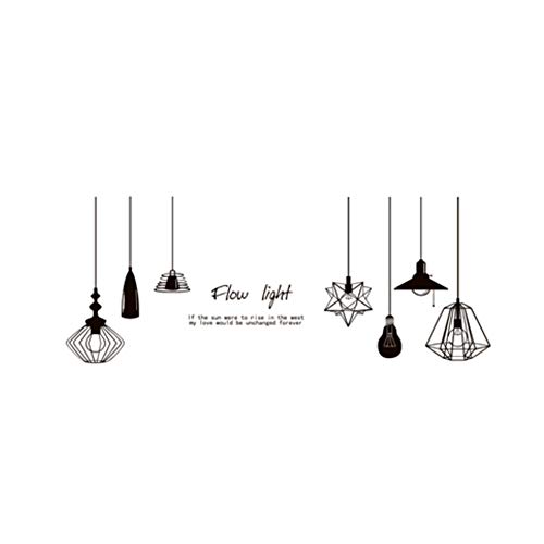Preisvergleich Produktbild AITU Wandtattoos Wandbilder 60 * 90 cm, gebäude Wandleuchten Aufkleber DIY schwarz Wandleuchten für Wohnzimmer Schlafzimmer büro Dekoration