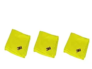 3M Microfiber Cloth (Yellow, Medium) - Pack of 3