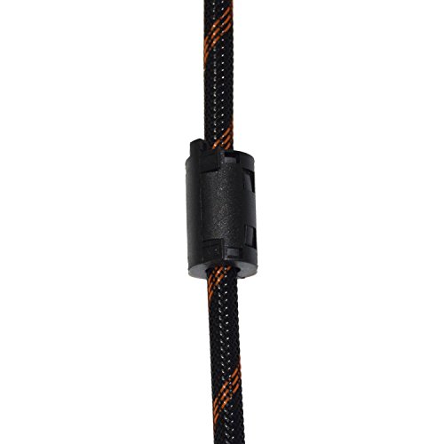 Willful 10er-Pack 11mm Durchmesser Schalter auf Ferritkern Kette Ringkerndrossel Kabelklemme Cord RFI EMI Geräusch unterdrückungs-Filter für Audio Video Power HDMI VGA DVI Kabel schwarz - 5