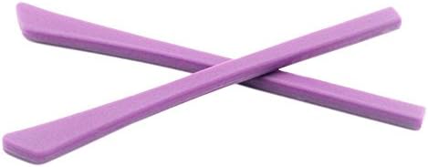 Romancy 2pcs Silicone Eyeglasses Frame Leg Sleeve Covers Accessories (Purple)