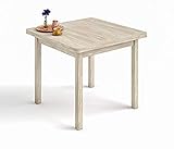 mesa cocina cuadrada extensible Medidas Abierta: Ancho: 180cm x Alto: 76,9cm x Fondo: 90cm