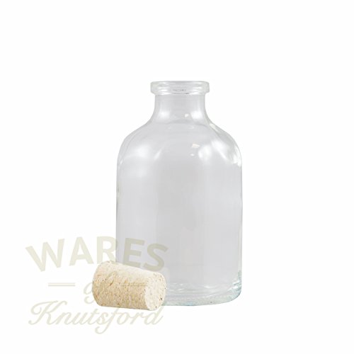 24 x kleine Glasflasche mit Korken, perfekt für Hochzeitsaccessoires - 4