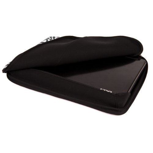 Vangoddy Kunstfell Notebook-Schutzhülle für 39,6 cm (15,6 Zoll) Notebooks, Hülle Shock Resistant Stoßfest Pouch Notebooktasche 39,6 cm (15,6 Zoll) Notebook für Acer Aspire Style Sony Vaio Asus Fujitsu Lifebook Samsung Serie Toshiba Satellite Apple Macbook Pro HP (schwarz-weiß Zebra) - 6