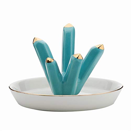 HONGCHENG Decoraciones for el hogar for Sala de Estar Soporte for Anillo Placa de joyería Escritorio Decoración de cerámica Organizador Clave Decoración Creativa for el hogar