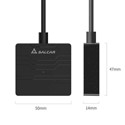 Salcar USB 3.0 SSD 2,5 Zoll SATA Festplatte Adapter Konverter [Optimiert für SSD, Unterstützung UASP SATA III] - 3