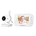 Produktbild htfrgeds Wireless Digital Video Babyphone Nachtsicht-Temperatursensor 3,5 Zoll, bidirektionale Übertragung und Support-Datenverschlüsselung, Zwei-Wege-Audio, integriertes Schlaflied für Babys