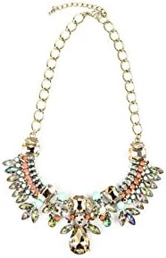 Womens Necklace - Tribal Inspired Gem Pendant Chain