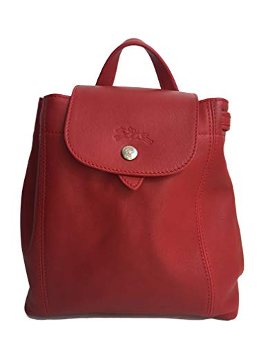Preisvergleich Produktbild Longchamp Le Pliage Cuir Rucksack Kirsche